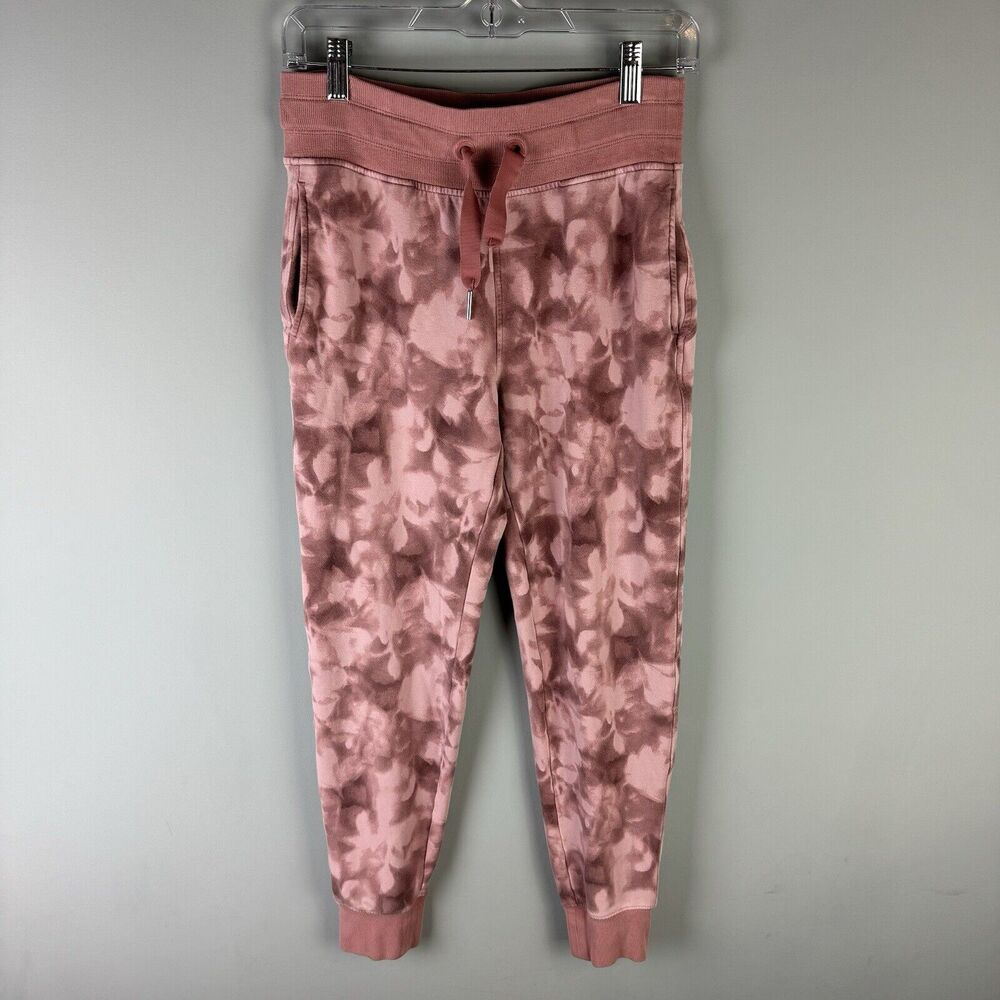 Athleta Balance Printed Jogger Pants Tie Dye Pink Size XS